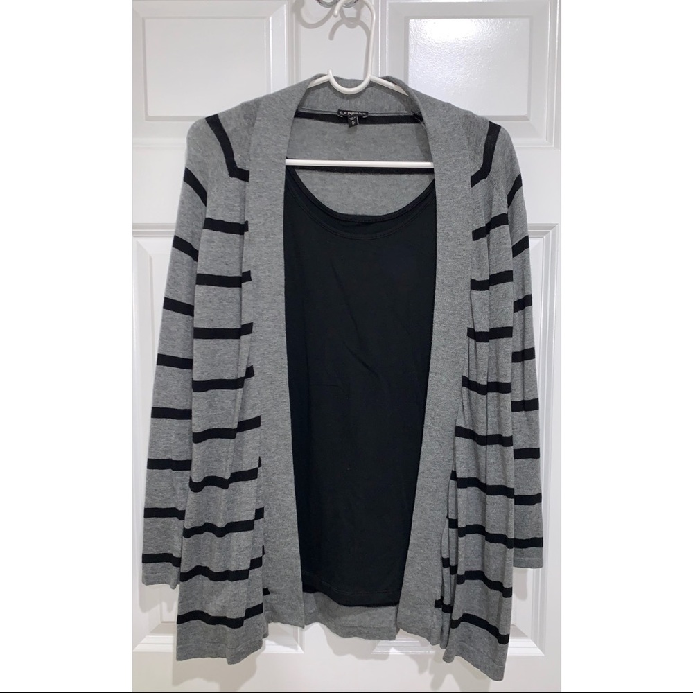 Express Striped Cardigan